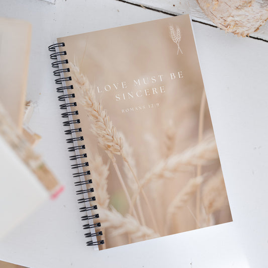 Love must be Sincere Spiral Notebook