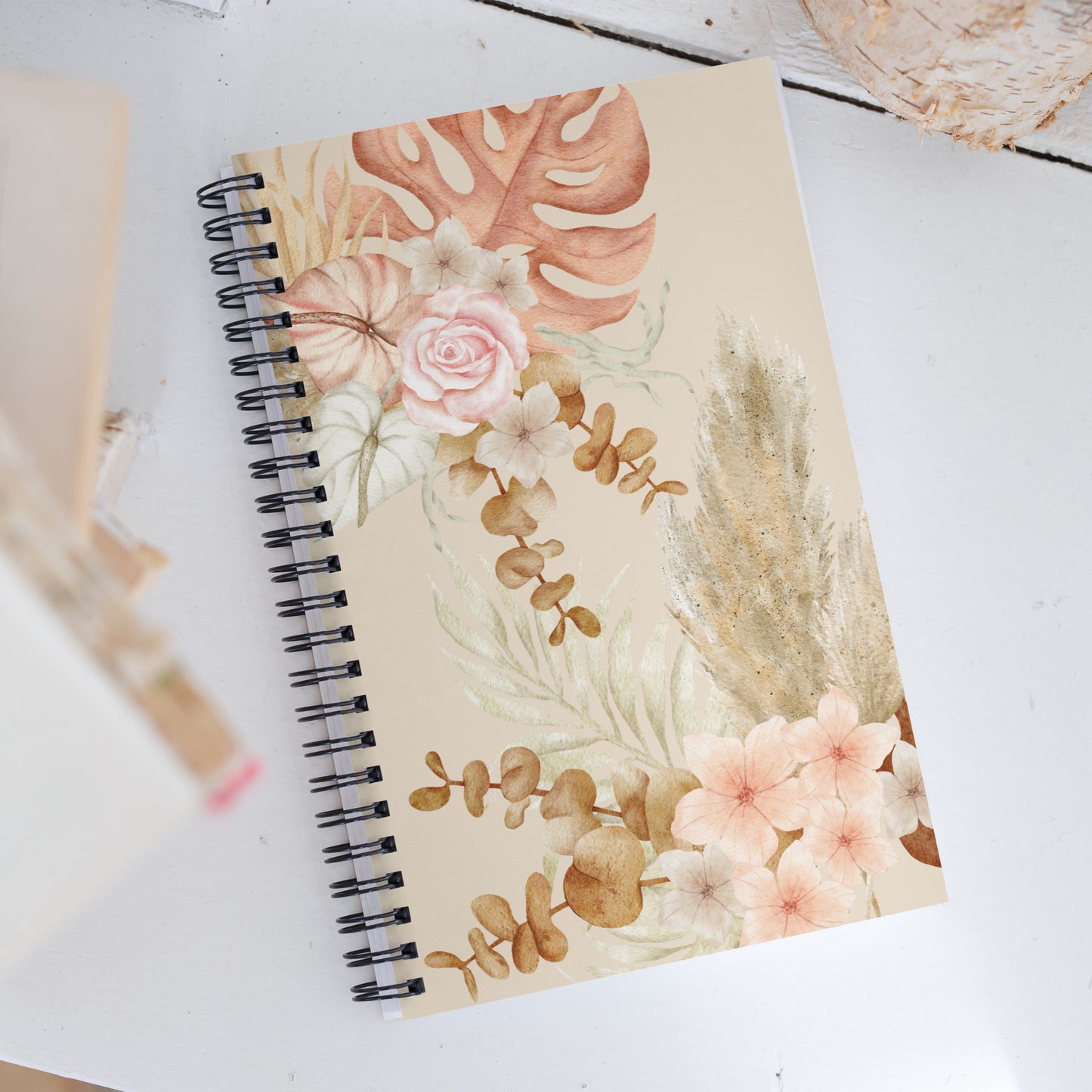 Floral Spiral Notebook