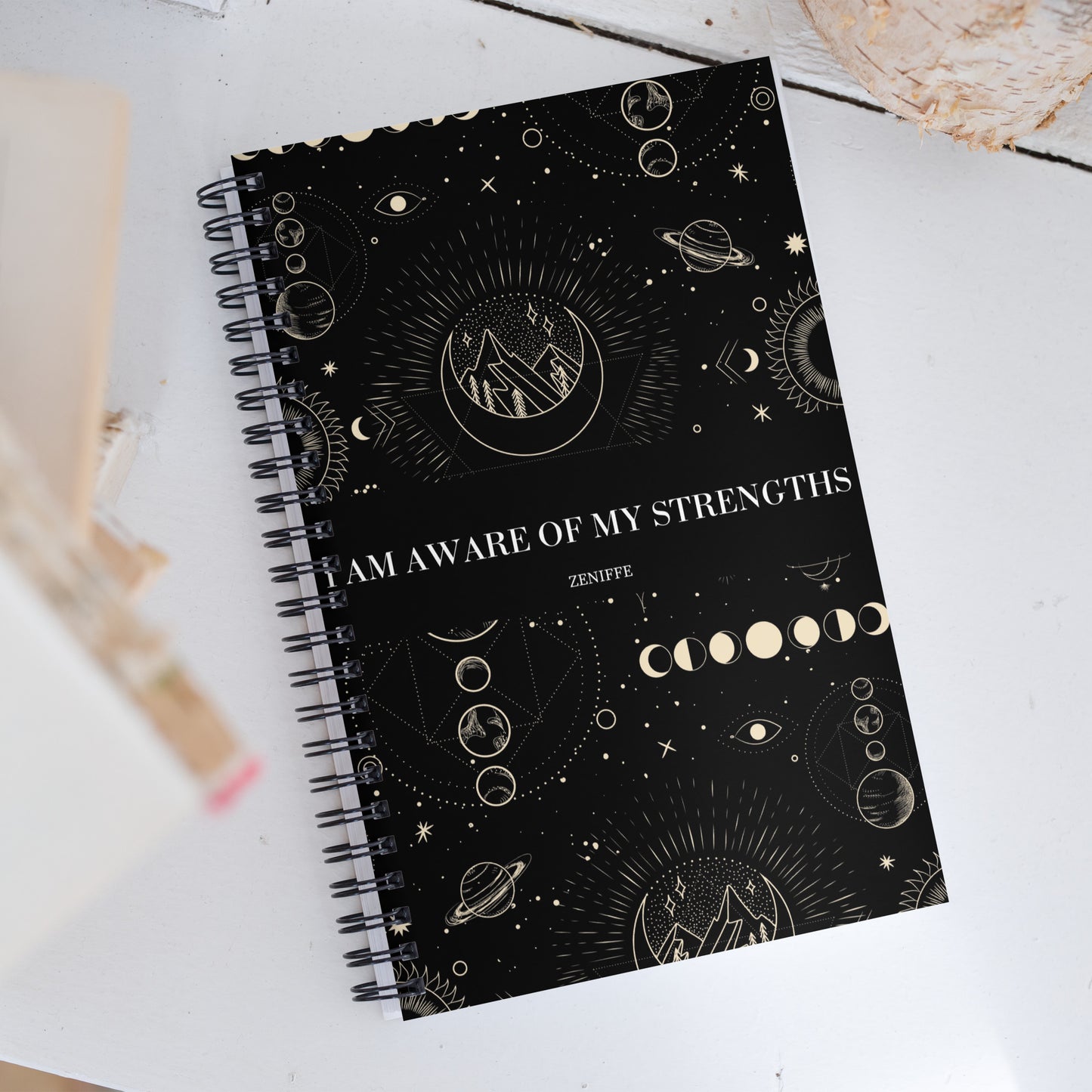 I Am Aware Of My Strenghts Spiral Notebook