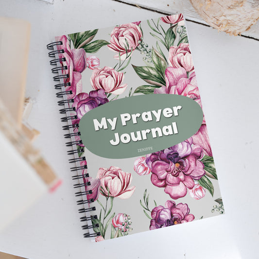 Flower My Prayer Journal Spiral Notebook