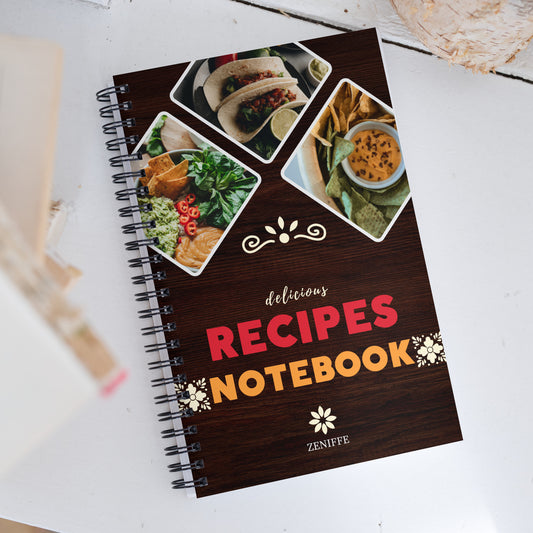 Delicious Recipes Spiral Notebook