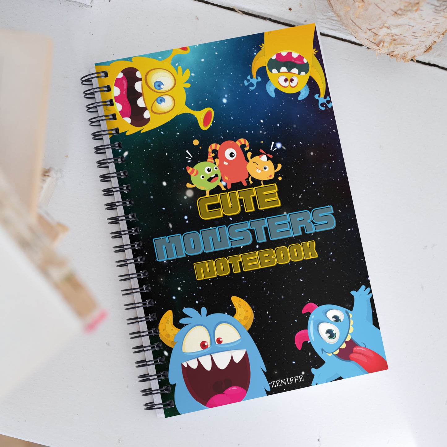 Cute Monsters Spiral Notebook