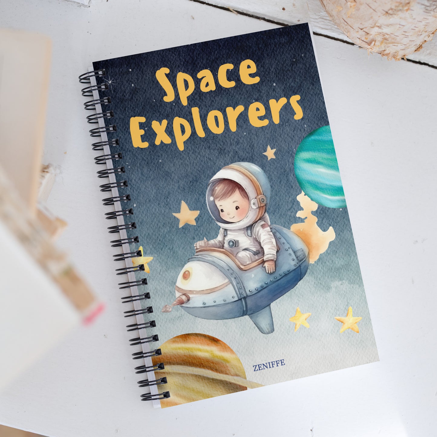 Space Explorers Spiral Notebook