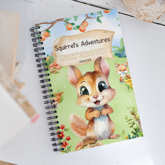 Squirrel's Adventures Spiral Notebook