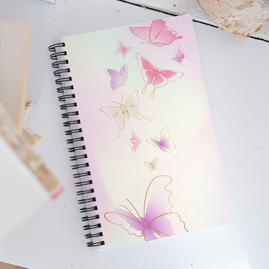 Butterfly Spiral Notebook