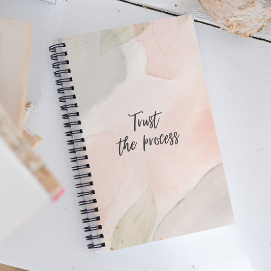 Trust The Process Spiral Notebook