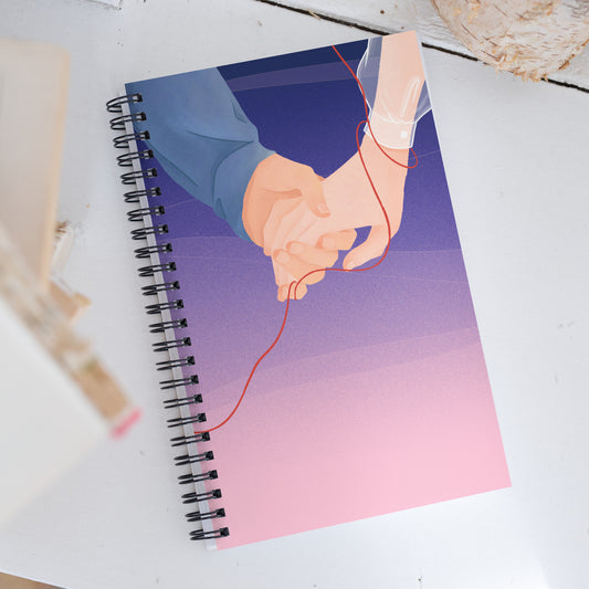 Soulmate Red String Spiral Notebook