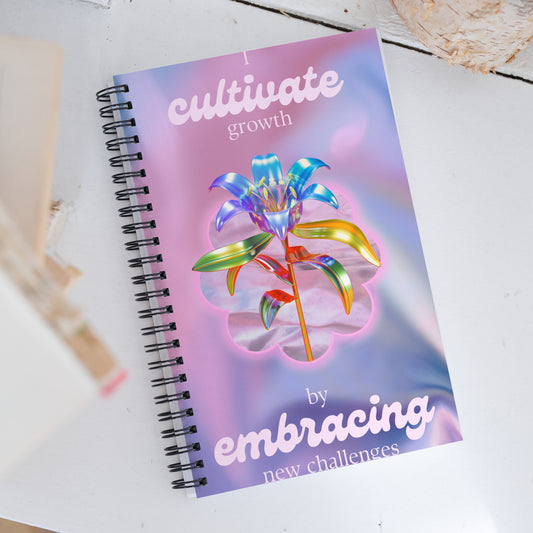 I Cultivate Growth Spiral Notebook