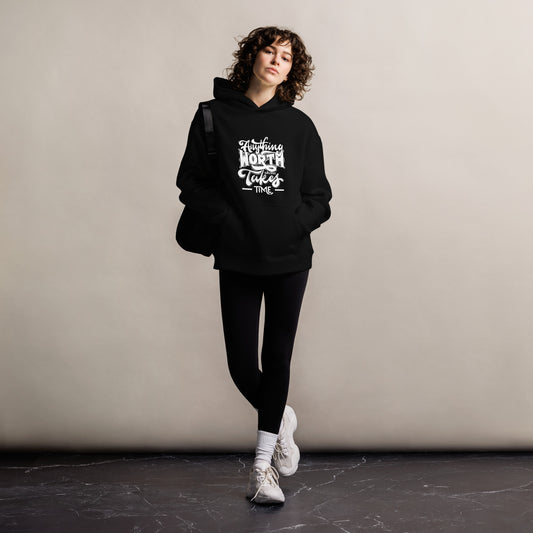 Unisex oversized hoodie Anything Worth Having Takes Time